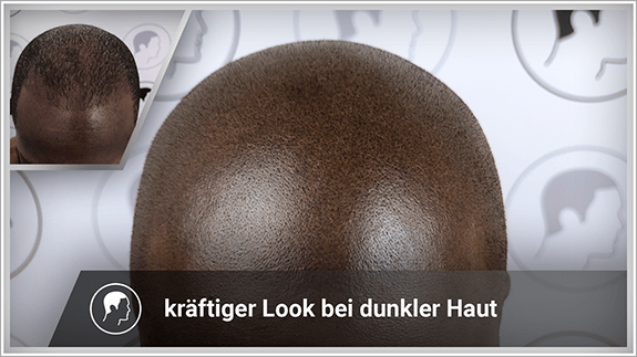 kräftiger Look bei dunkler Haut
