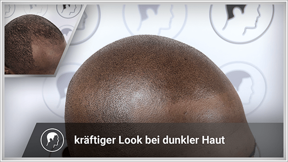 kräftiger Look bei dunkler Haut