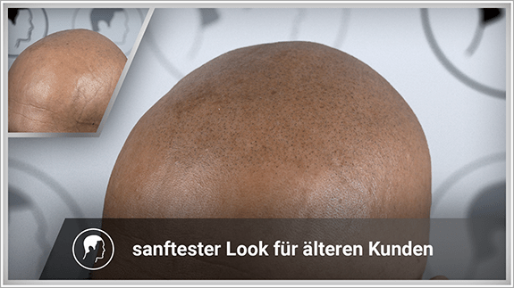 sanftester Look für älteren Kunden