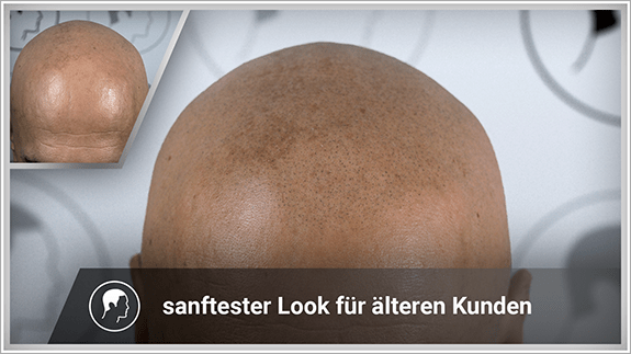 sanftester Look für älteren Kunden