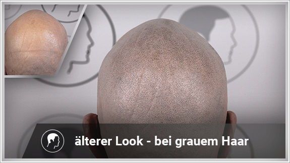 älterer Look - bei grauem Haar